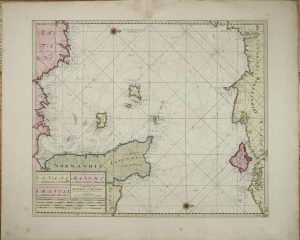 The New Sea Map of the Seconde Partie of the Chanell Betext England en France