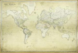 A Chart of the World on Mercator's Projection; WITH the TRACKS of the MORE DISTINGUISHED MODERN NAVIGATORS. Regulated, throughout, according to the best Scientific Determinations. [New Edition, Materially Improved.] 1830.