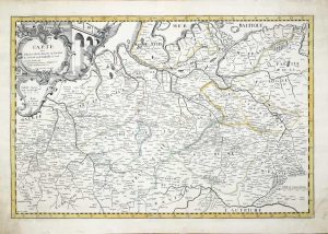 Carte du Theatre de la Guerre ou l'on Voit Les Endroits ou les Battailles Se Sont …