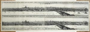 A True and Exact Prospect of the Famous Citty of London ... in its Flourishing Condition before the Fire/ Another Prospect of the Sayd Citty Taken from the Same Place as it Appeareth now after the Sad Calamitie and Destruction by Fire ...